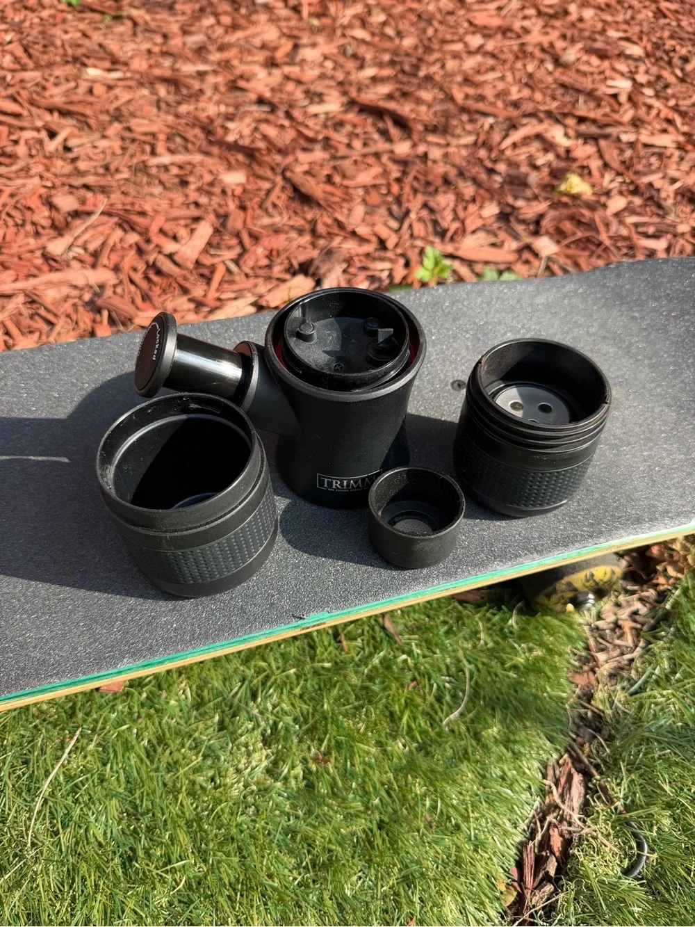 Portable espresso machine and thermos